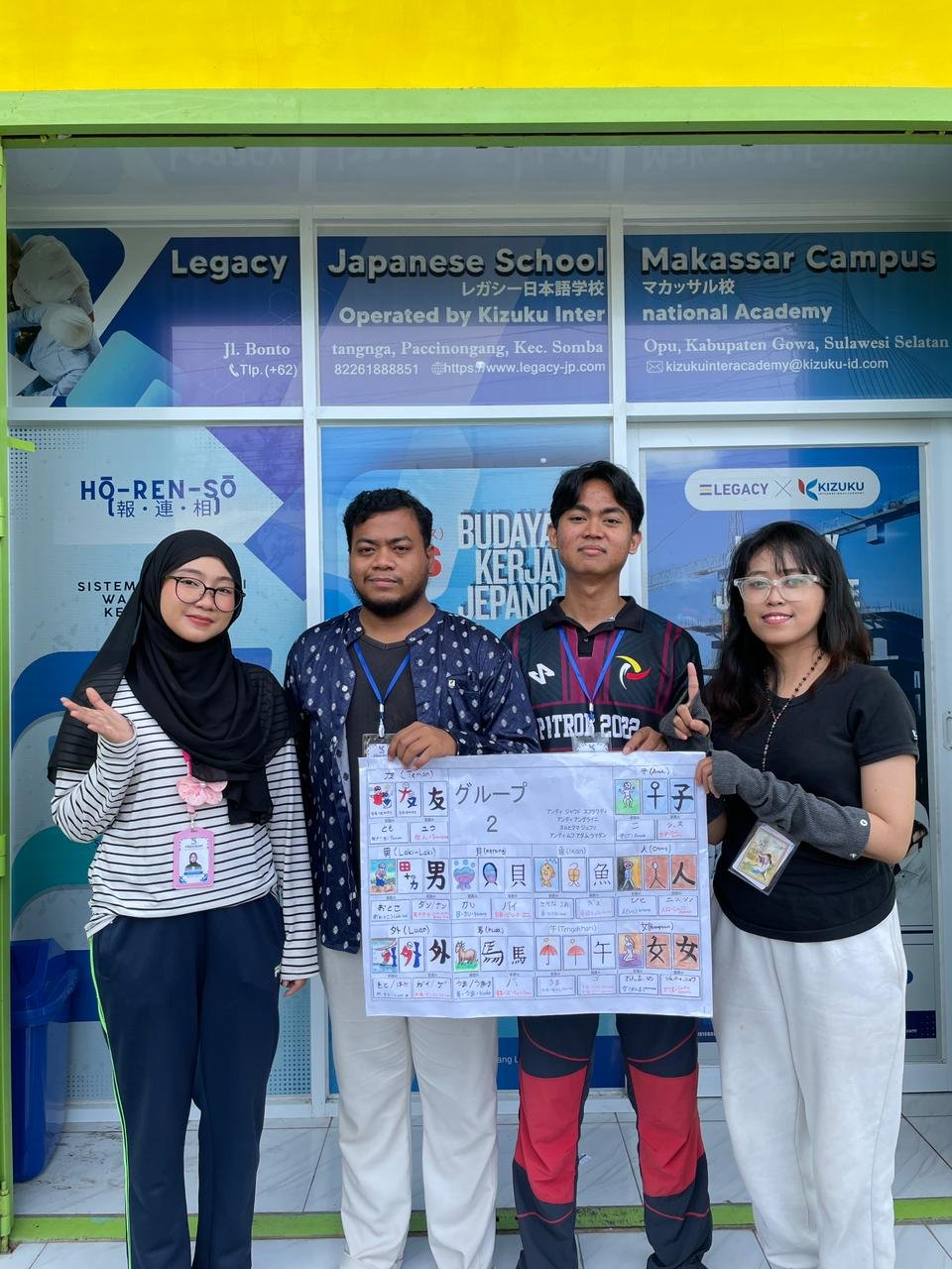Sesi Praktek Penulisan Kanji Kelompok  3 - Program Engineering Batch 1