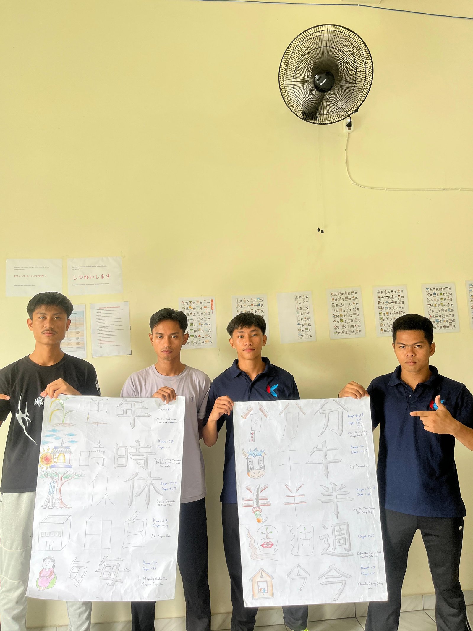 Sesi Praktek Penulisan Kanji - Program Tokutei Ginou Batch 1