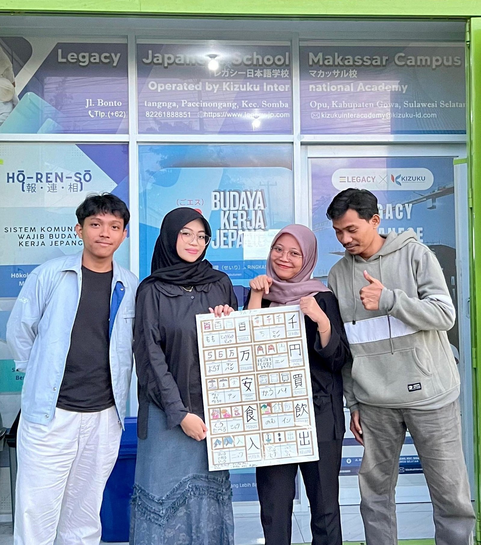 Sesi Praktek Penulisan Kanji Kelompo 5 - Program Engineering Batch 1